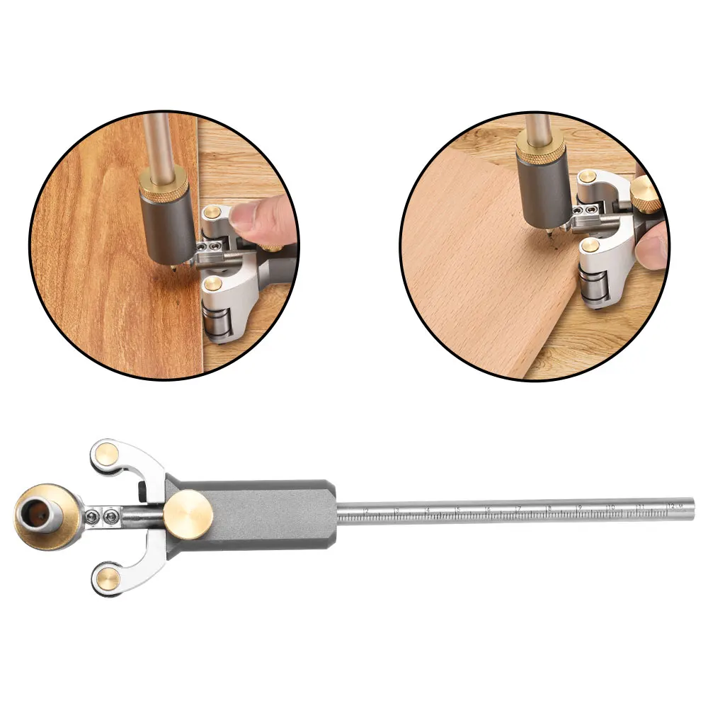 

High Quality Woodworking Scriber Tool Linear Arc Measuring Marking Gauge DIY Parallel Line Drawing Scrib Tools