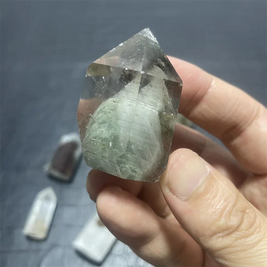 Натуральный камень Хрустальная башня зеленая фантомная палочка точечный декор