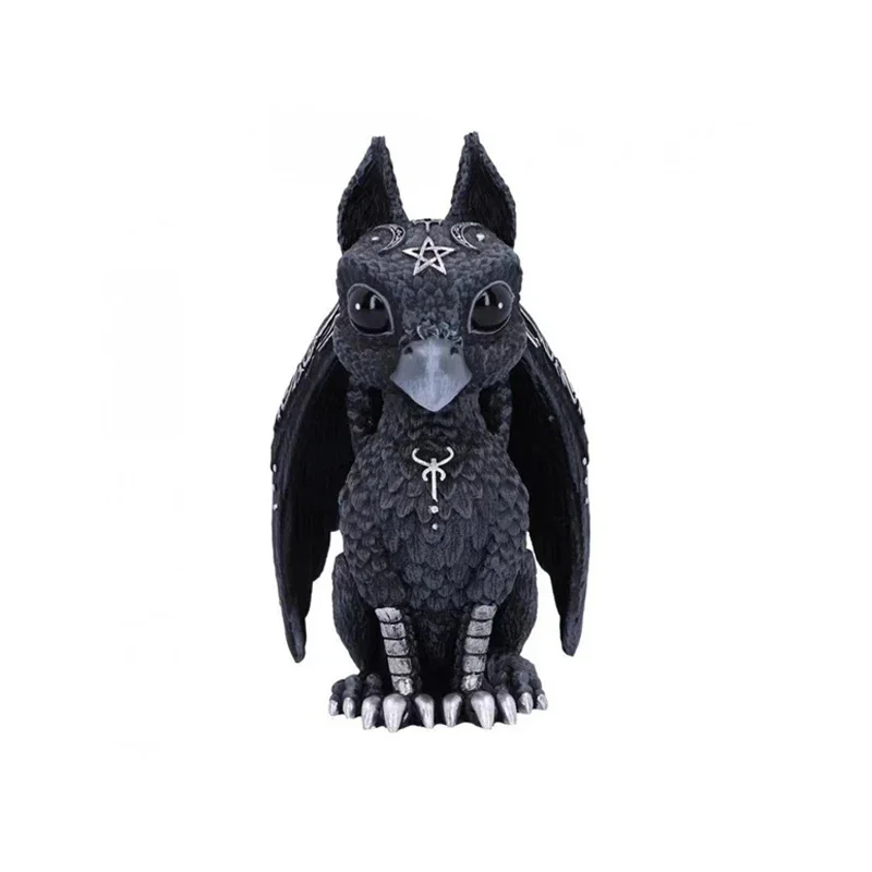 

1pc Halloween Magic Black Dragon Snake Griffin Unicorn Mysterious Witches Statue Home Decor Figurine Christmas Desk Ornaments