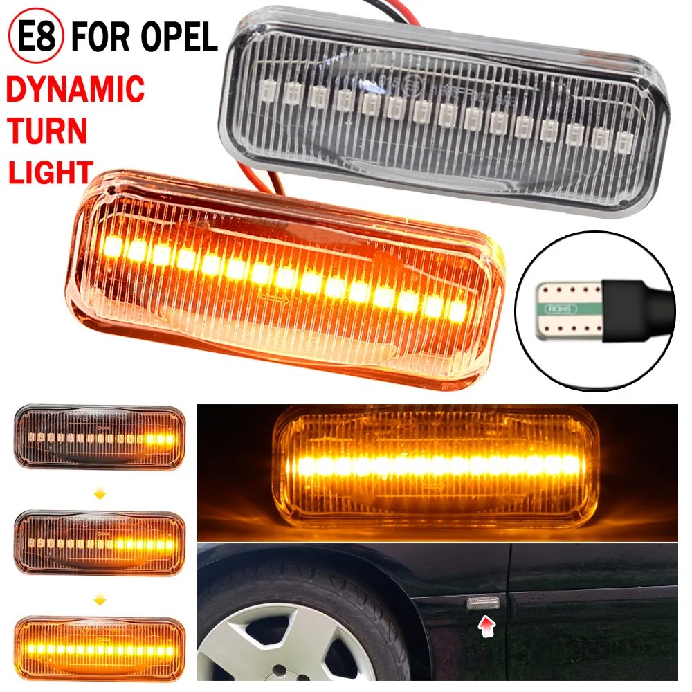 

Car Led Dynamic Turn Signal Light For Opel Omega B B1 B2 Stufenheck Caravan 1994-2003 Side Marker Fender Blinker Indicator Lamp