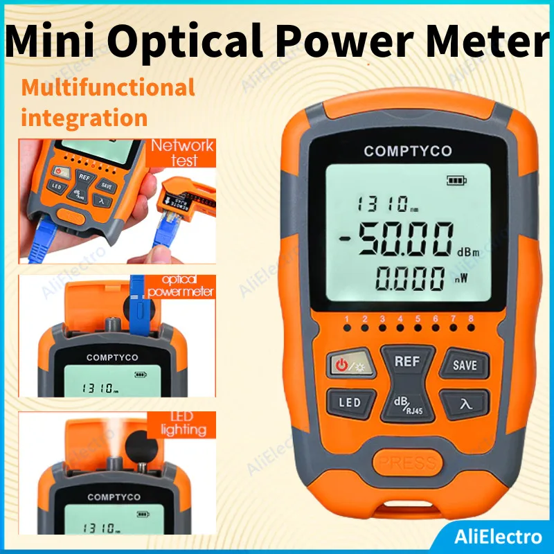 

New AUA-M70/50 4 in1 Mini Optical Power Meter Visual Fault Locator Network Cable Test optical fiber tester 10mw 30mw VFL