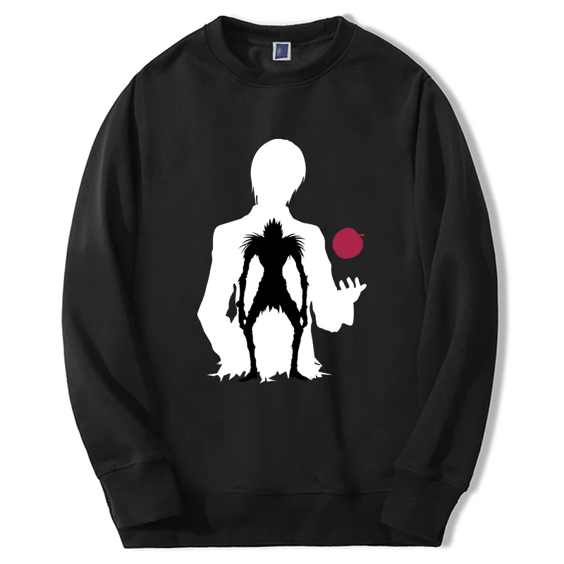 Death Note Anime Fashion Hoodies Yagami Light Men Women Sweatshirts New Loose Round Neck Pullover Anime Fashion Unisex Sudaderas