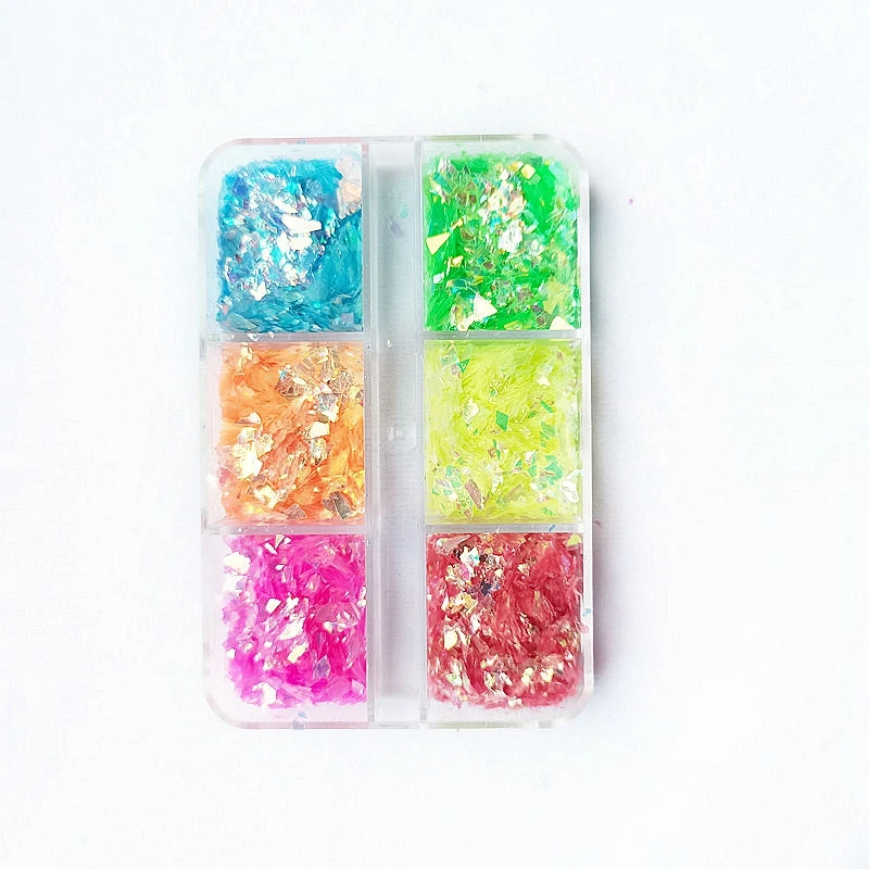 Colorful Iridescent Glitter Irregular Flakes Resin Shaker Fillers Fillings DIY Crafts Nail Art Decorations Shiny Mermaid Sequins images - 6