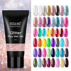 Блестящий полигель для ногтей ROSALIND, 30 мл, гель для быстрого наращивания, лидер продаж, модные цвета, Полупостоянный лак для ногтей, удаляемый замачиванием, дизайн ногтей