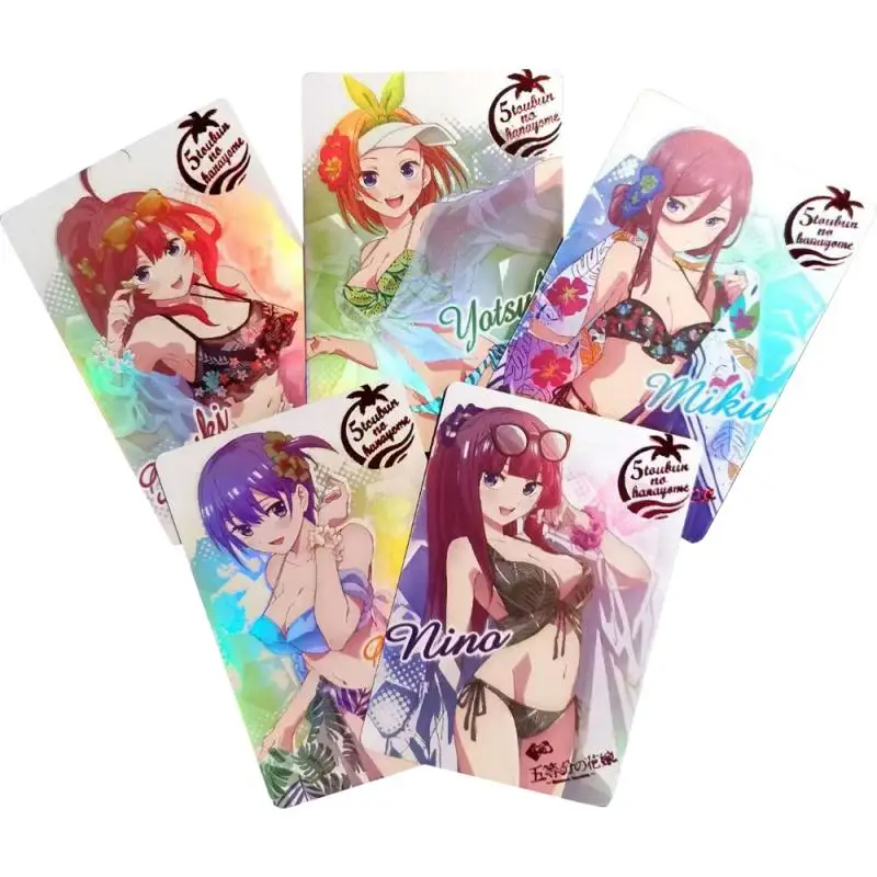5 шт./компл. Аниме Девушки флэш-карты прекрасные сексуальные кавайные