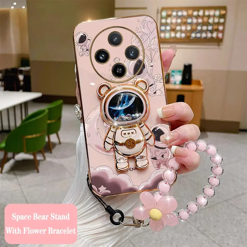 Чехол для телефона X100 Lucky Astronaut с ремешком и покрытием Vivo X100Ultra Y28 Y200 X100Pro X100S Y100 X100SPro