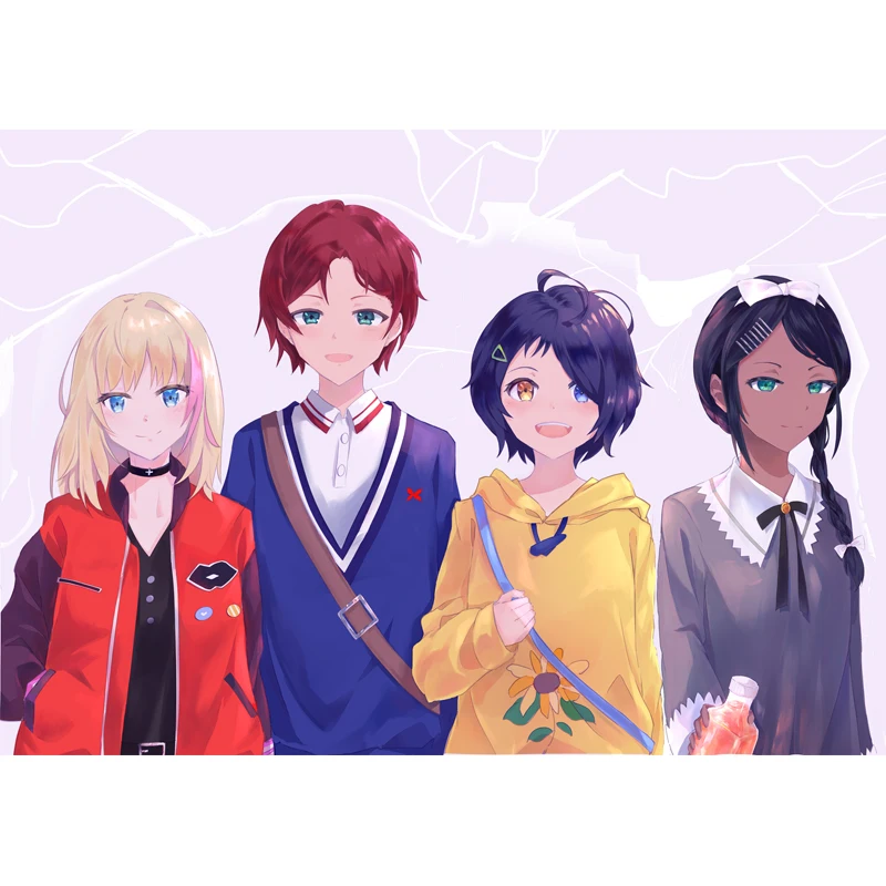 

Anime Keychain Wonder Egg Priority Neiru Aonuma Acrylic Keyring strap Figure Hanging Accessories 6cm