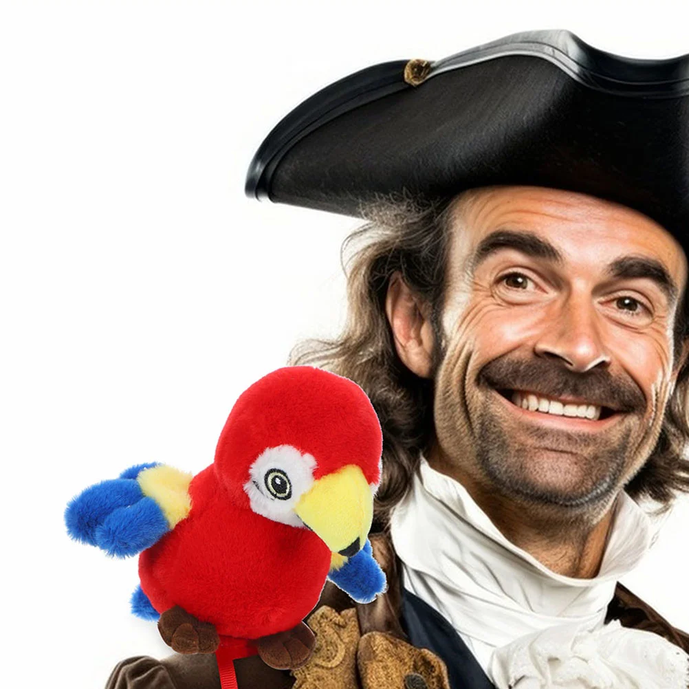 2 шт. плюшевый стоячий попугай детский пиратский костюм имитация костюмов плечо