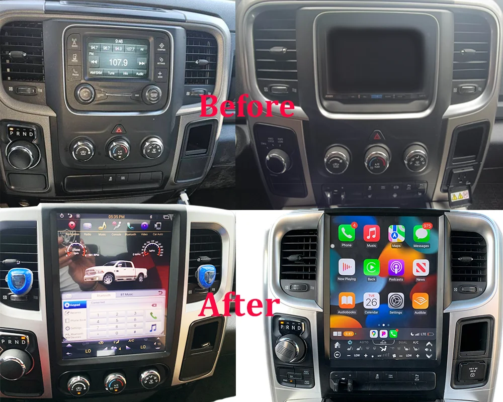 Автомагнитола 2026 Premium с Android, 6 ГБ ОЗУ, GPS-навигацией для Dodge Ram 1500 2500 2013-2018, в стиле Tesla (art.: 3920d83d6ba2e) - 3920d83d6ba2e