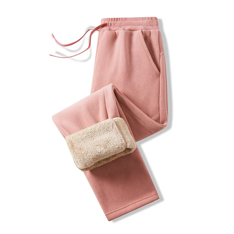 Women Winter Pants Plus Size 40-110kg 4XL 5XL Casual Thickend Fleece Plush Sweatpants Warm Trousers Clothing Feminino