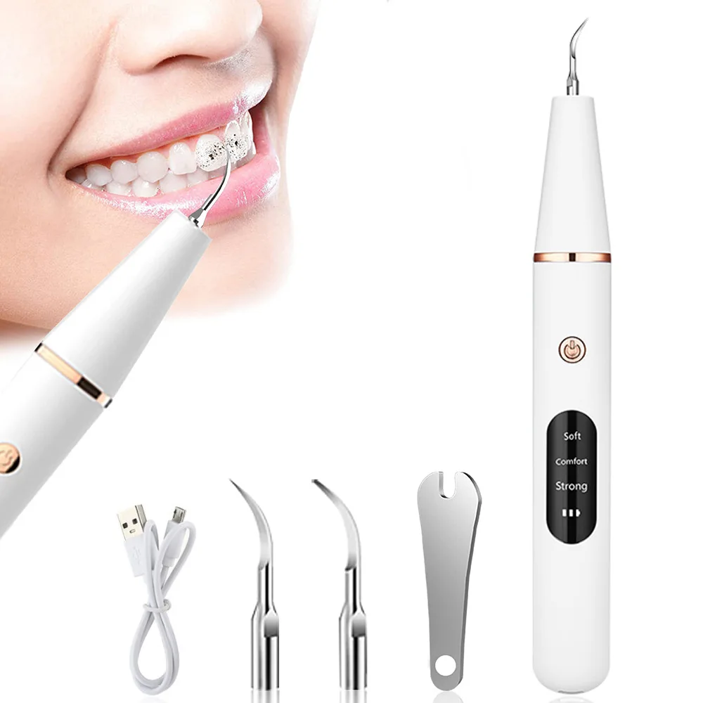 

Ultrasonic Dental Scaler For Teeth Tartar Stain Tooth Calculus Remover Electric Sonic Teeth Plaque Cleaner Dental Stone Removal
