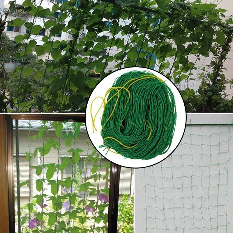 X18M Plant Climbing Net Melon Fruit Morning Glory Vine Net Flower Vine Cucumber Trellis Netting Plant Net For Plant Climbing