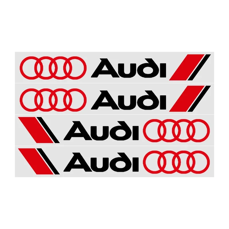 

4 шт. наклейки на дверные ручки автомобиля, аксессуары для всех Audi Sline RS A3 A4 Q1 Q2 Q3 B6 A5 A6 C7 Q5 B9 B7 C6 V8 A6L quattro