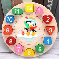 wooden educational toys kids montessori blocks graphic cartoon colorful early enlightenment learning toy animal shape puzzle