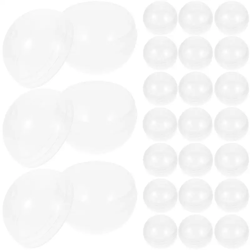 

50pcs 50/60mm Vending Machine Round Clear Empty Capsules Toy Bulk Gumball Machine Surprise Ball For Event Party Supplies