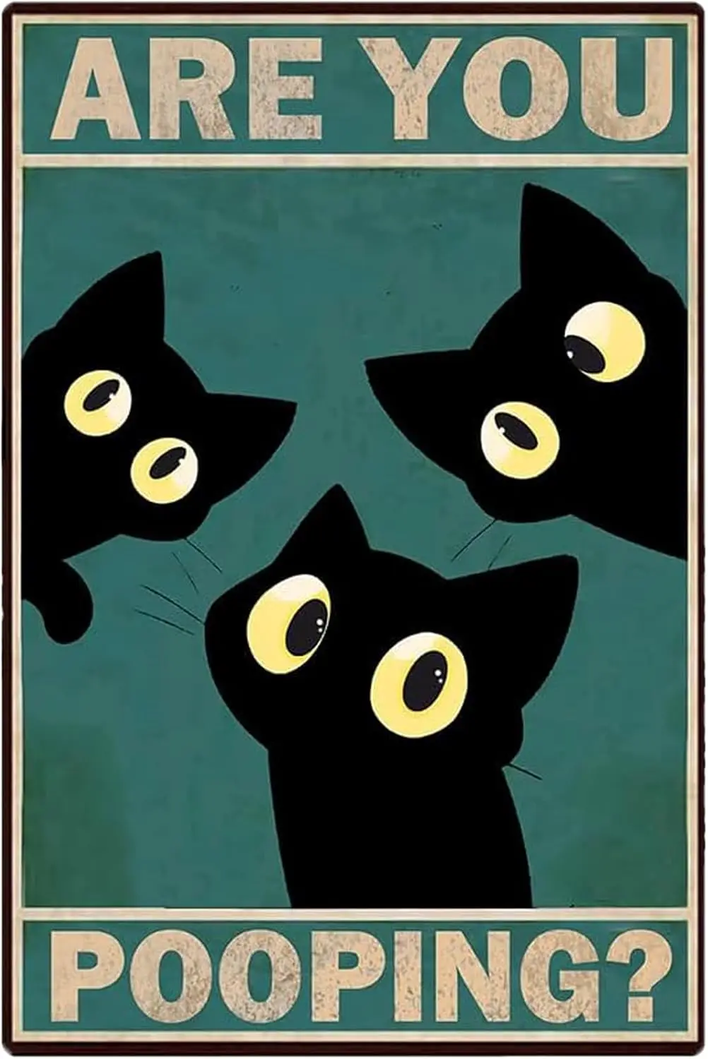 Забавный Blck Ct Lookng t You Tn Sgn коктейль для спальни Vntge Декор 8x12nches