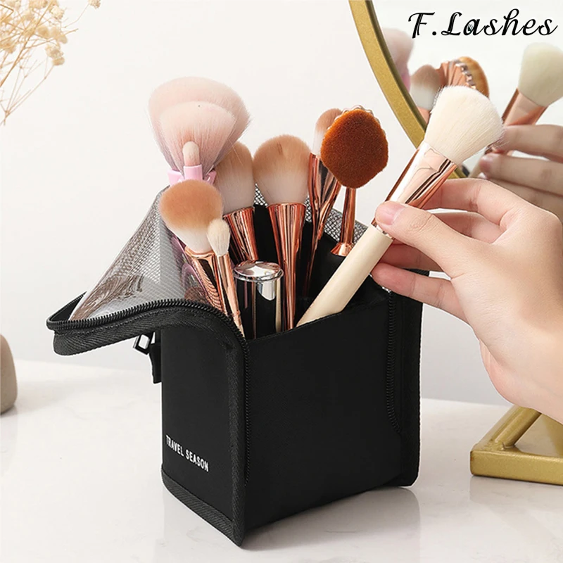 Подставка-органайзер для коробка кистей макияжа женская путешествий