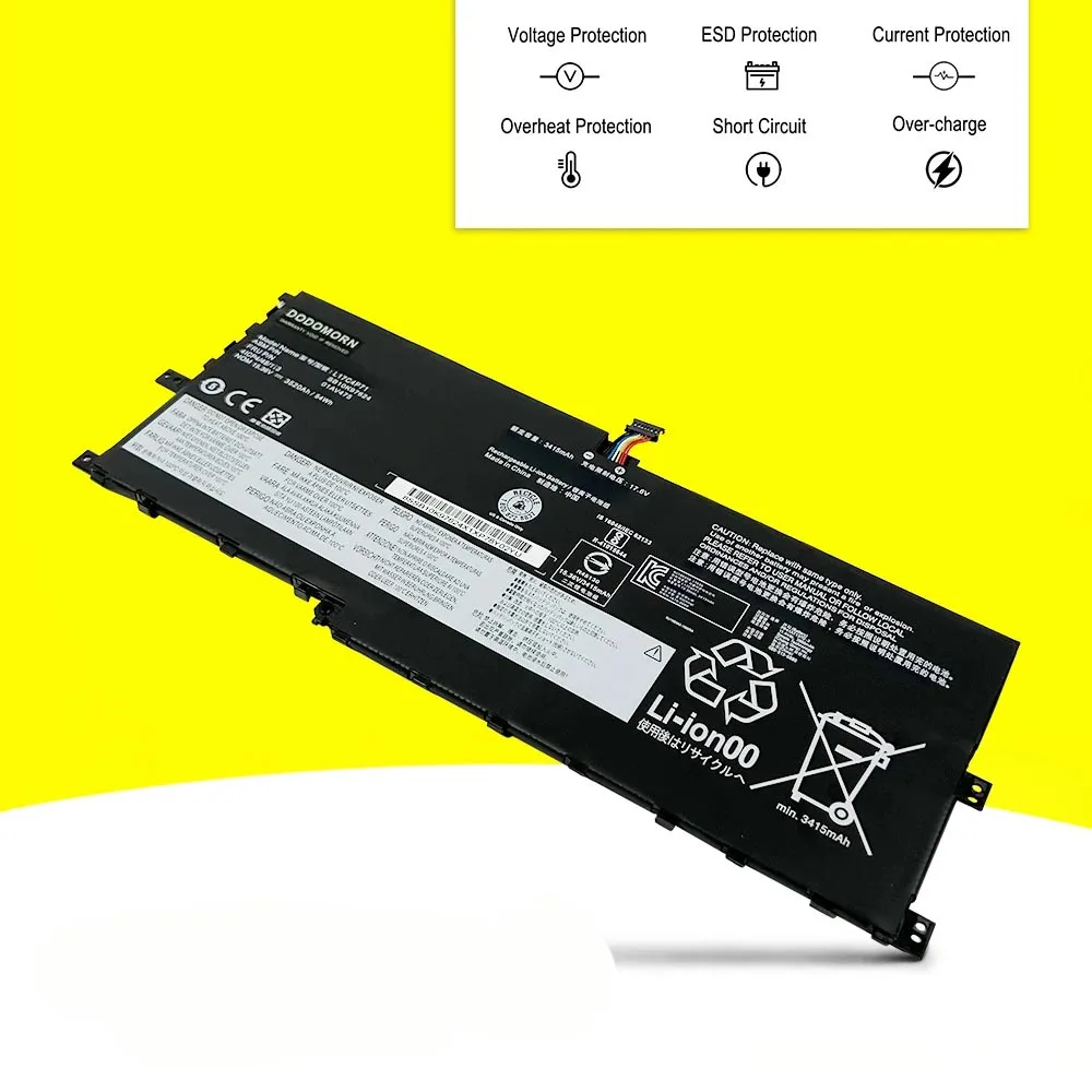 Аккумулятор L17C4P71 для ноутбука Lenovo ThinkPad X1 Yoga Gen 3/2018 20LE 20LD L17M4P71 01AV474 01AV475 SB10K97623 15 36 в