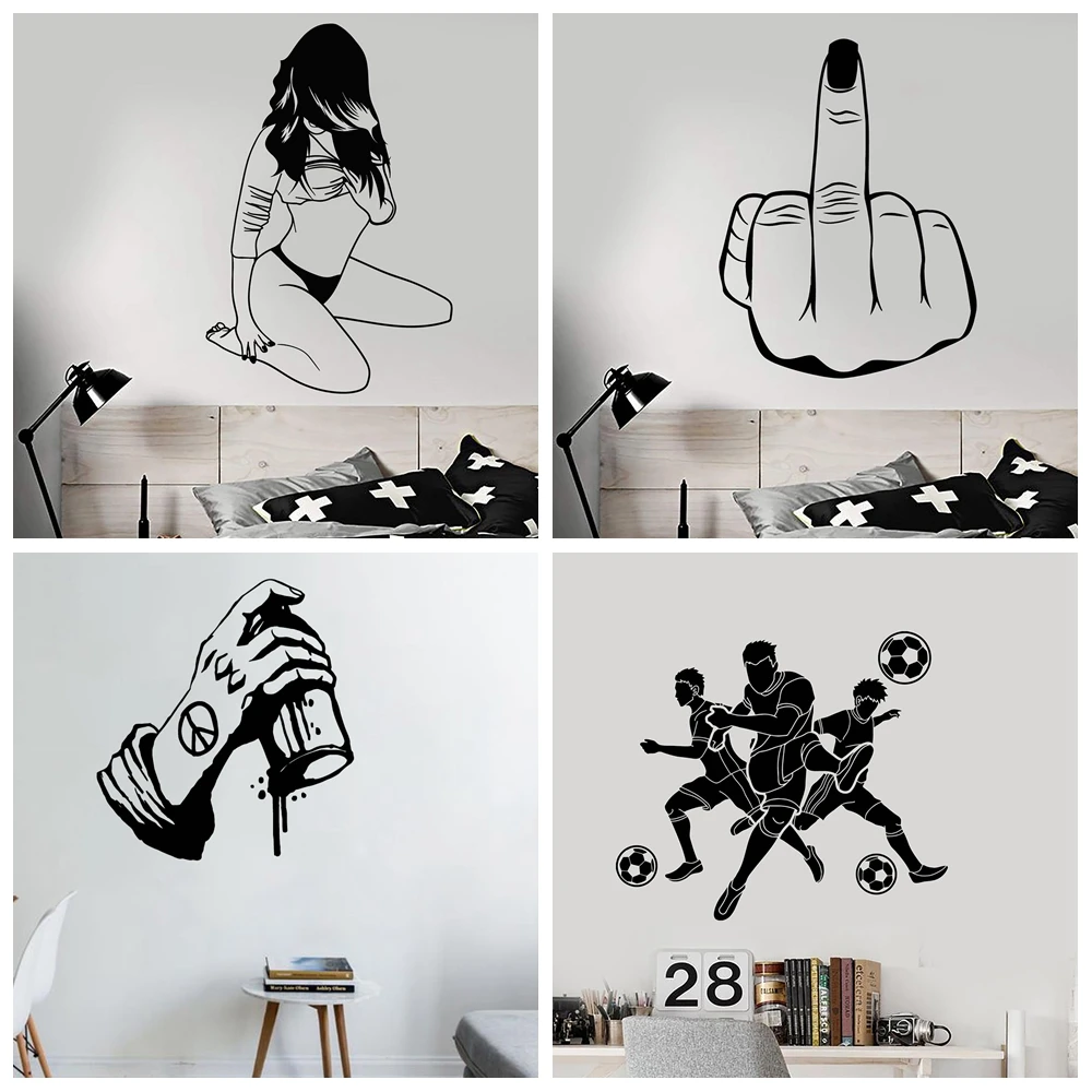 Виниловая наклейка для женщин и спортзалов 1 шт.