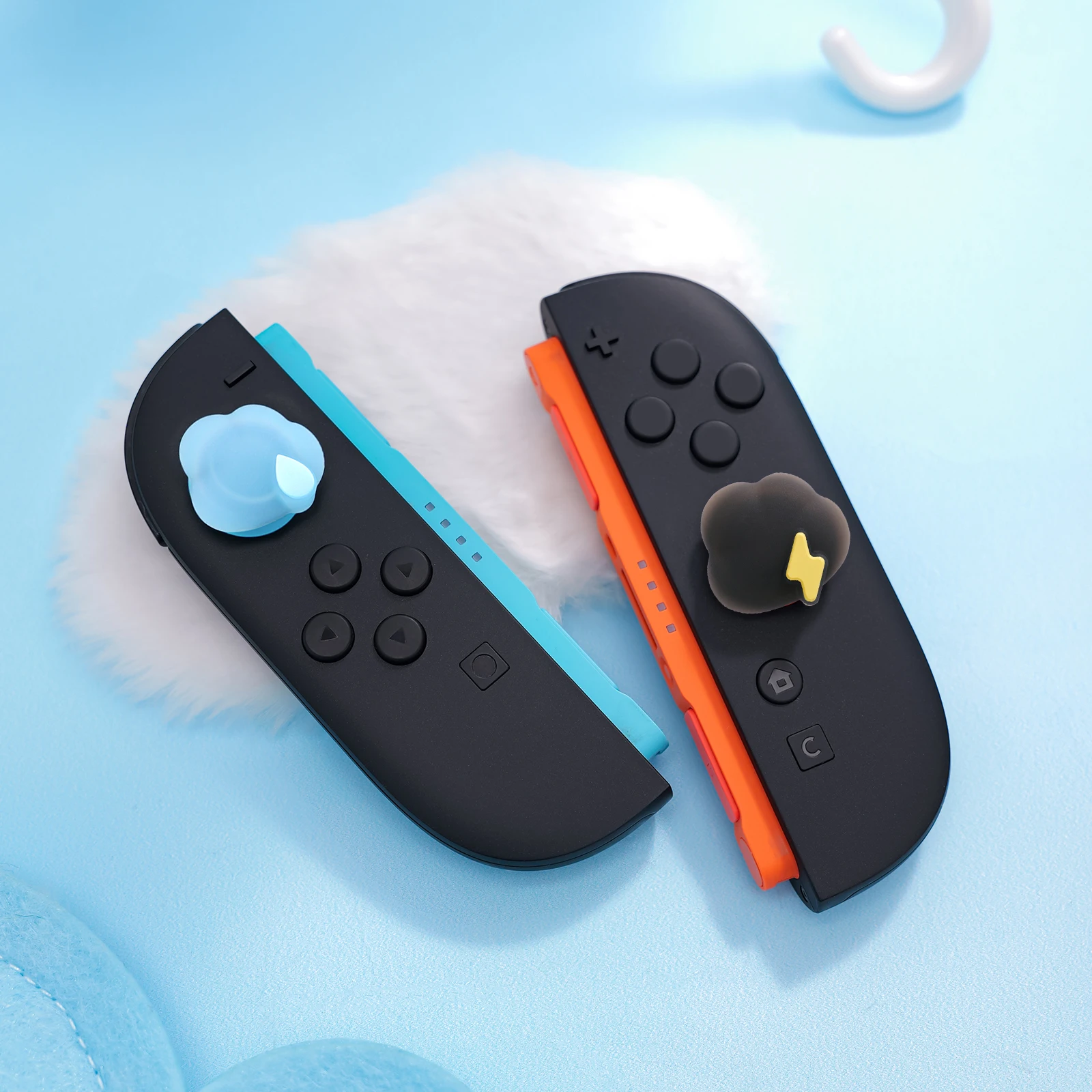 Накладки GeekShare для джойстиков Nintendo Switch 2 (2025), SwitchOLED, колпачки для джойконов, накладки на стики, дизайн «Погода и настроение» (art.: 3920dbf488a5b) - 3920dbf488a5b