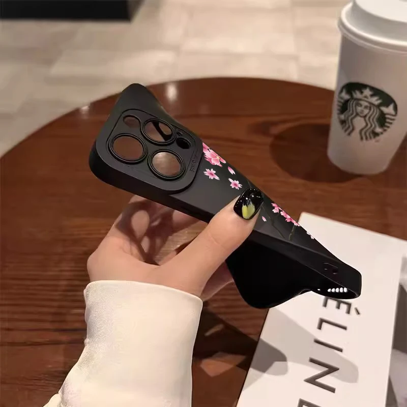 Чехол для Redmi Note 14 чехол 14C с узором красная вишня Xiaomi 12 13 11 Pro Plus 12S 11S 13C Cover