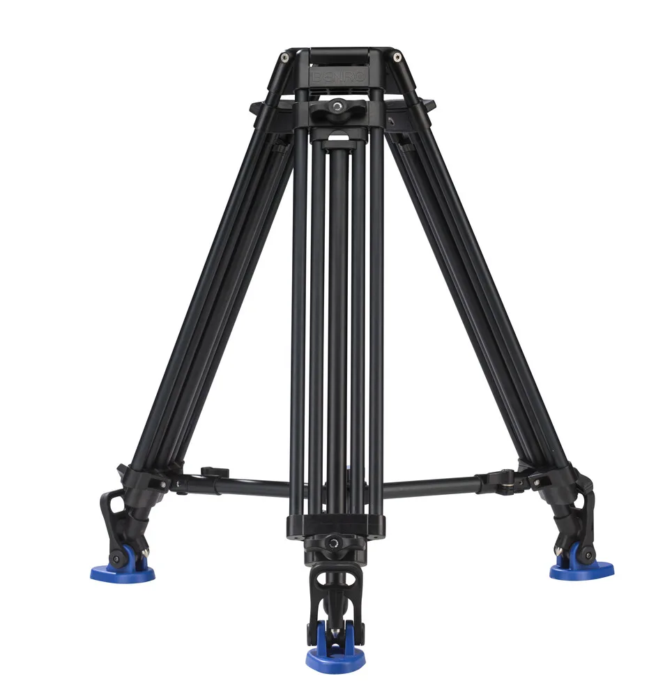 

Free Shipping Aluminum Heavy Duty Tripod Dual Stage Professional Video Tripod For Heavy Loads And Rigged Cameras