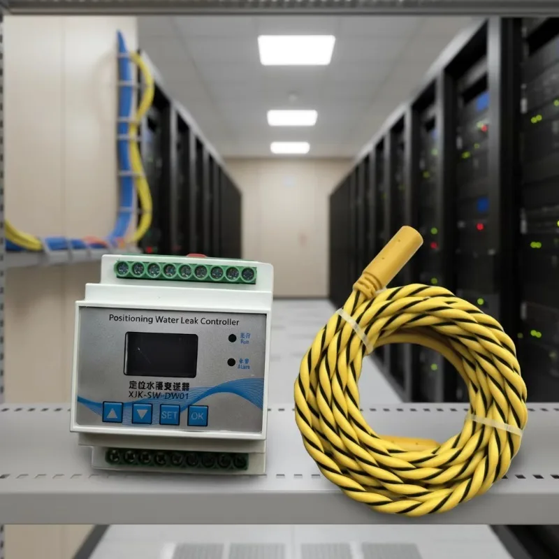 Фото SW-DW01 DC 10-30В Тросовый детектор утечек воды с выходом RS485 Modbus для профессионального использования в центрах обработки данных №5