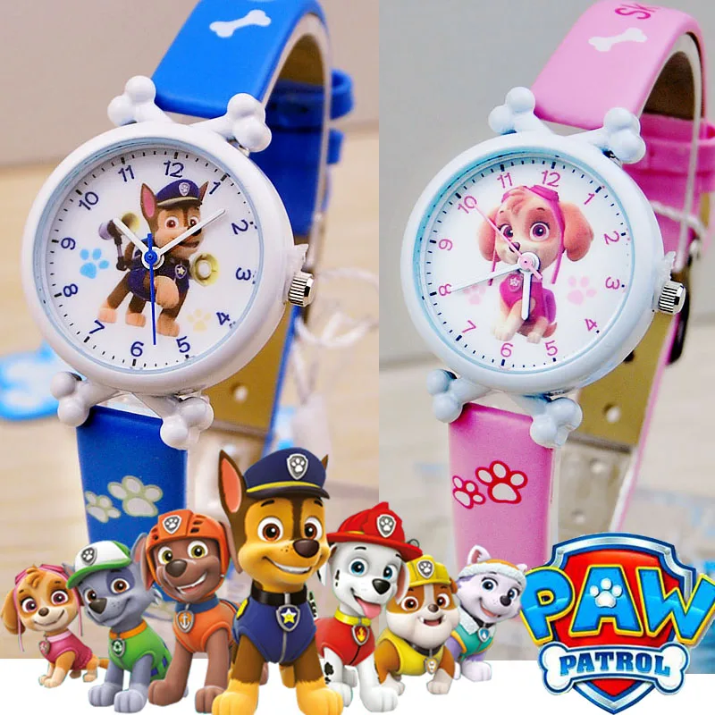 

Paw Patrol Watch Waterproof Quartz Time Toy Chase Skye Psi Patrol Anime Figure Pat Patrol Toy Children Kids Birthday Gifts