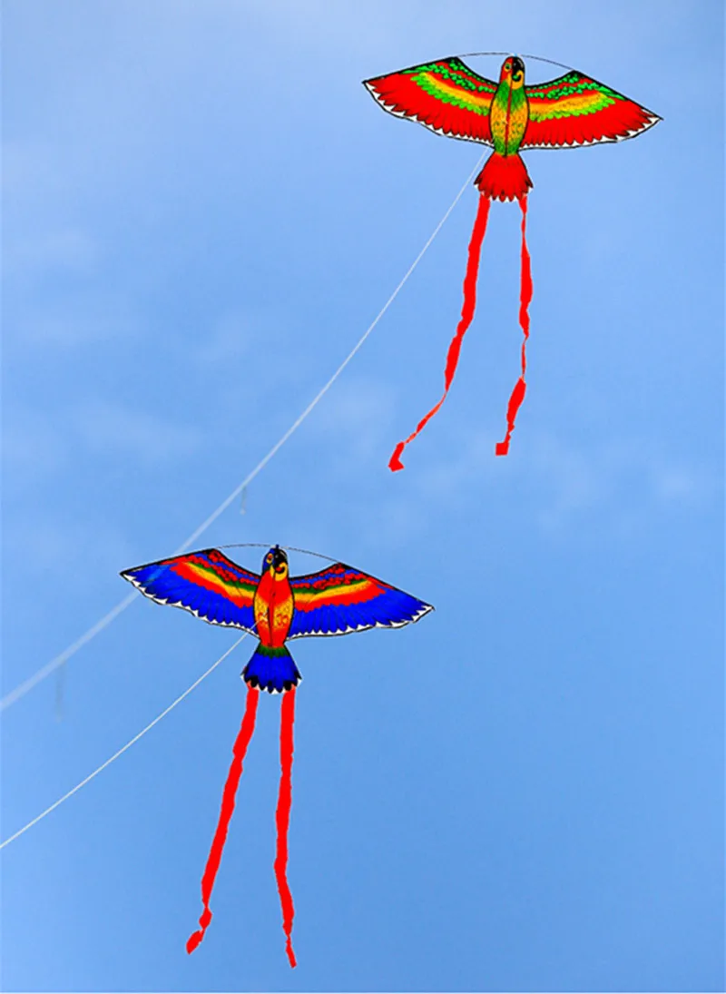 Бесплатная доставка воздушные змеи попугая летающие игрушки для детей катушка