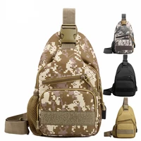 tactical men chest bag oxford army military outdoor shoulder bag usb charging camouflage hiking messenger bag waist pack bolsa
