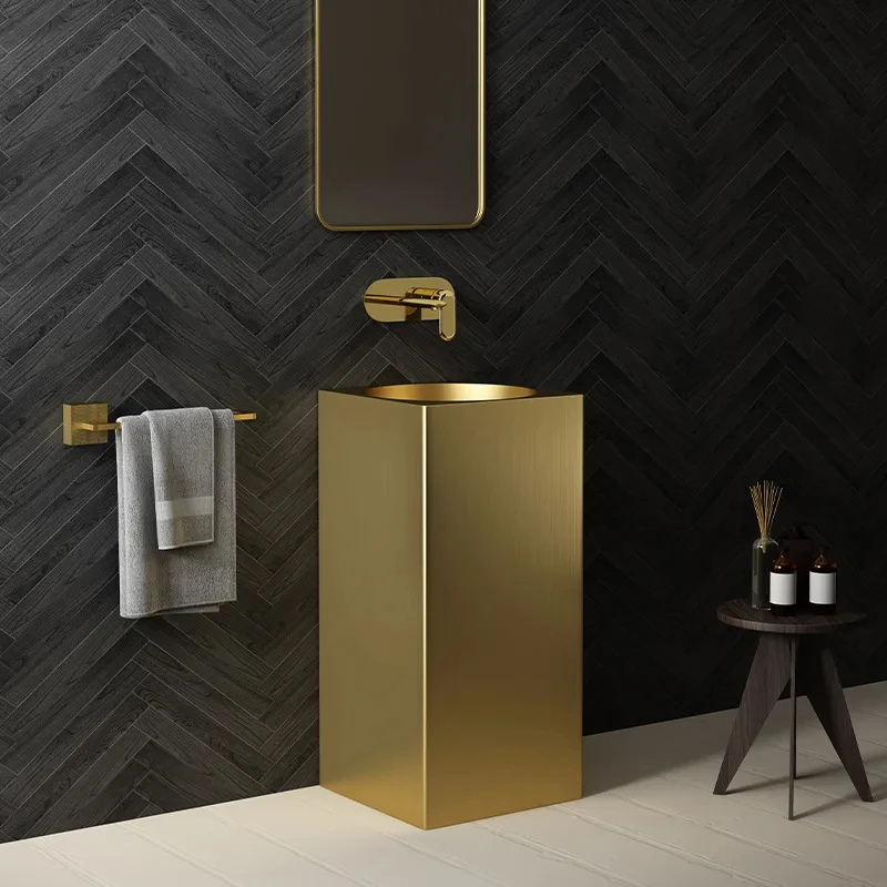 Новая художественная раковина SUS304 из нержавеющей стали 800*410 мм напольная