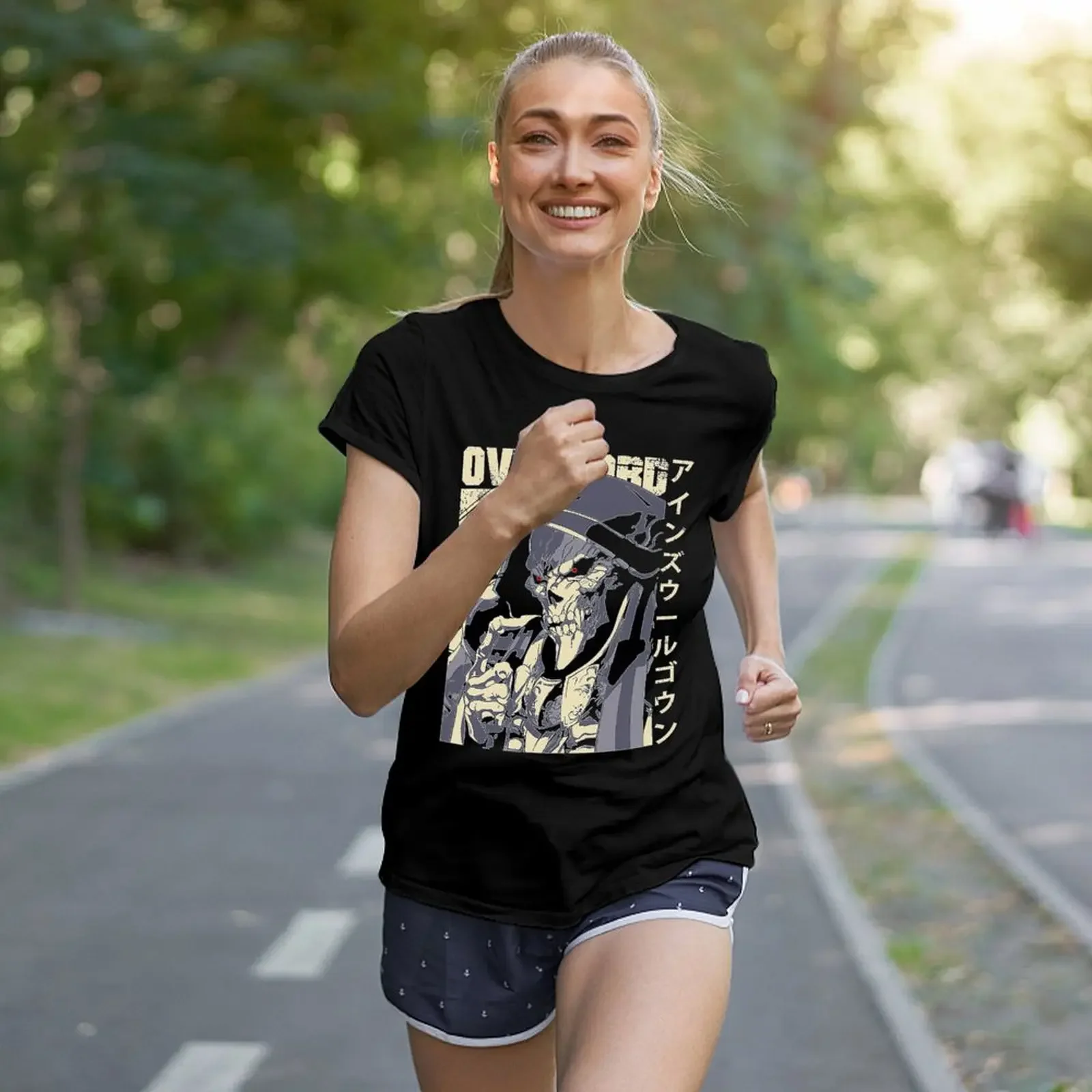 Футболка Overlord с животным принтом блузка женские летние блузки 2024.