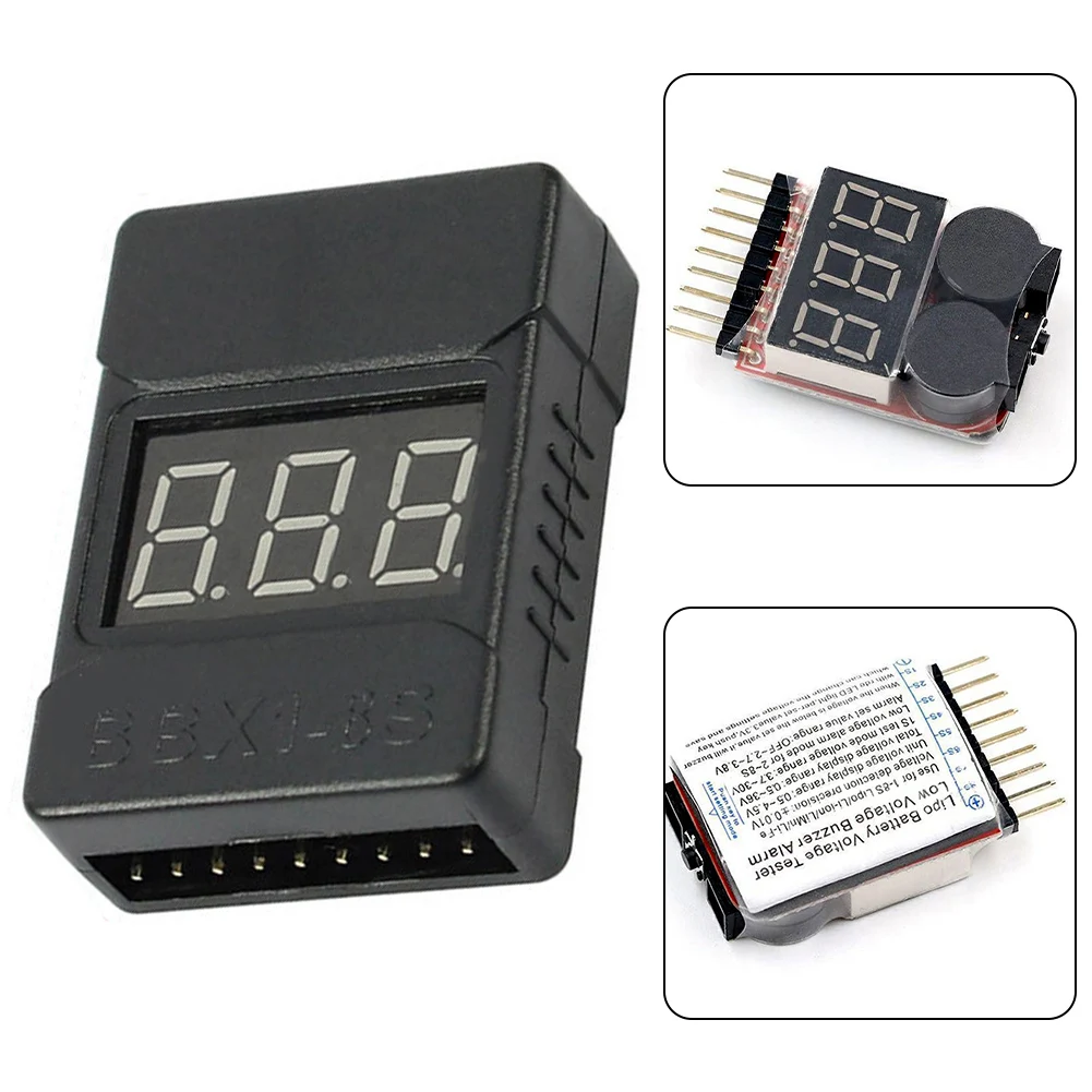Для 1-8S Lipo Battery Tester Сигнализация Диапазон значения ВЫКЛ ~ 2 7 3 8 В Режим сигнализации