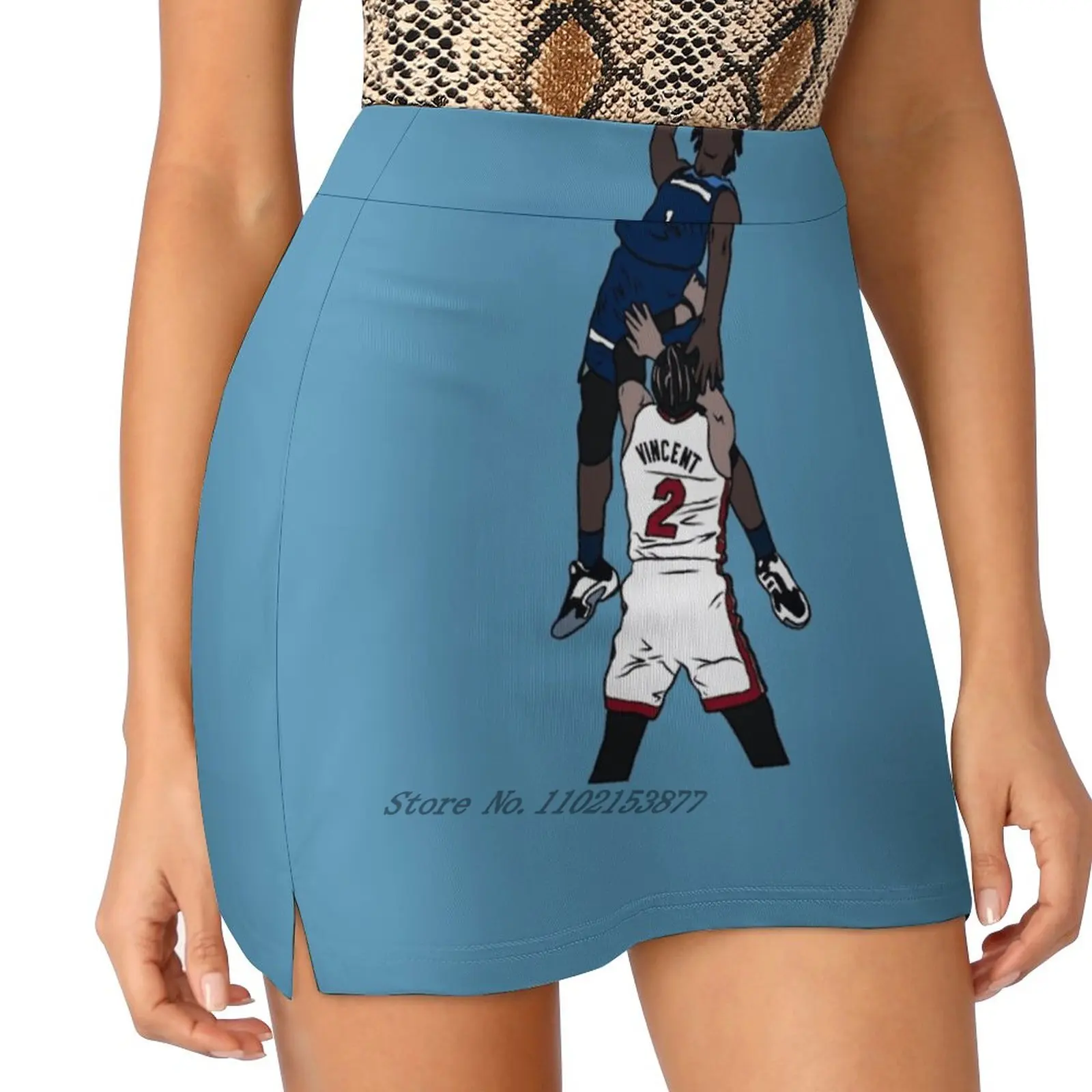 Энтони Эдвардс &quotНа Гейбе Винсент Женская модная спортивная юбка с карманами