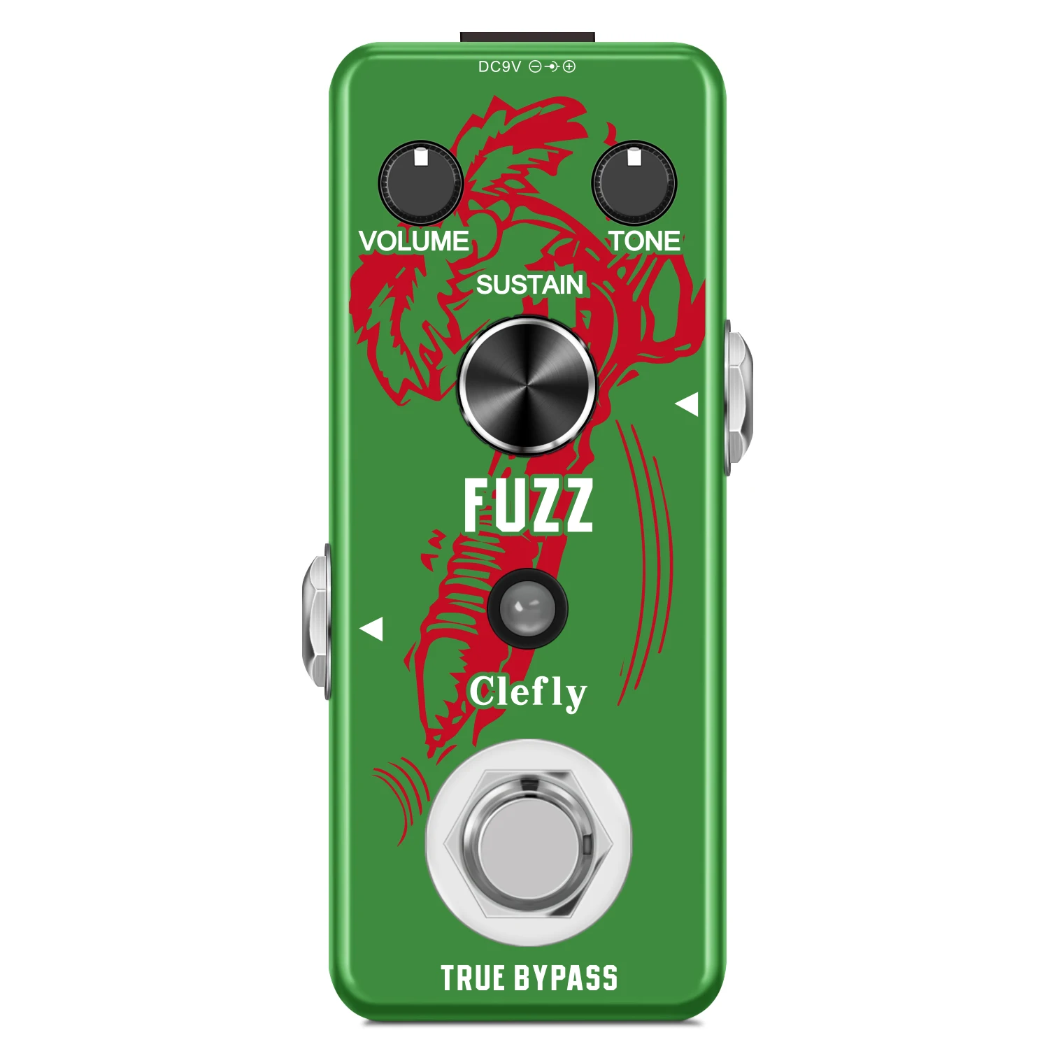 Педаль Clefly Fuzz стильная педаль для гитары Классическая Мини-педаль электрической