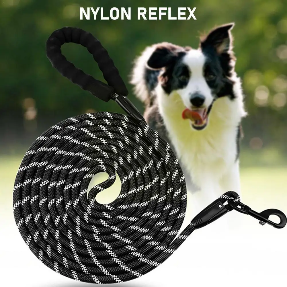 

450/600/900cm Strong Dog Leash Pet Leashes Reflective Leash For Big Small Medium Large Dog Leash Drag Pull Tow Golden Retri C8U6