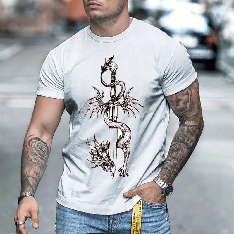 

Оригинальный дизайн футболки для мужчин 3D Печатный узор Повседневная рубашка с круглым вырезом быстросохнущая Изысканная Женская одежда Бесплатная доставка