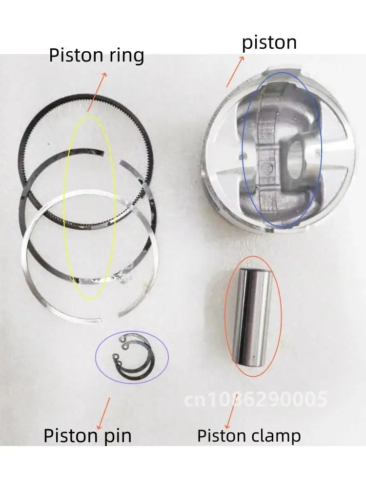 KM2V80 PISTON RING PIN CIRCLIP FIT KIPOR GENERATOR KDE12EA3 KDE12STA3 KDE12EA KDE12STA REPAIR KIT