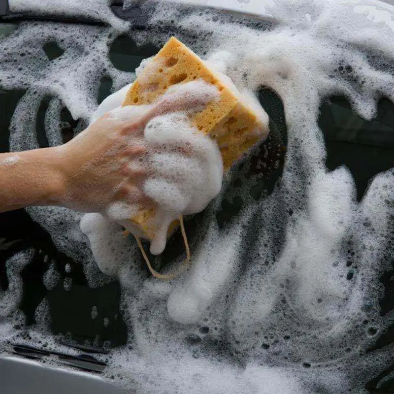 

New Large Sponge Cleaning Honeycomb Yellow Thick Block Car Wash Car Scrub Thick Absorbent Sponge Block Auto Accessories