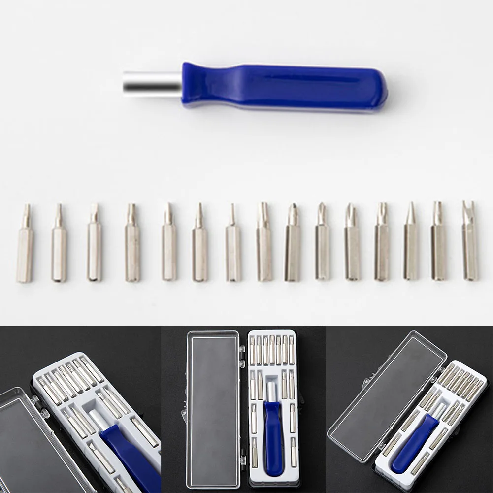 

16 In 1 Multifunctional Screwdriver Handle Bit Set T5 T6 T8 T10 T15 PH0 PH1 PH2 Household Repair Hand Tool Woodworking