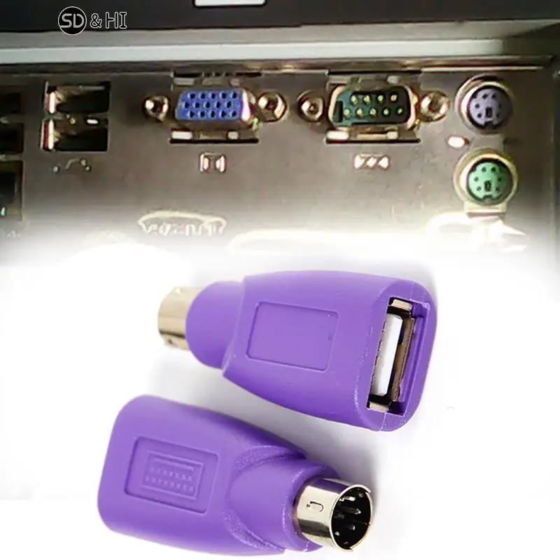 Фото Адаптер USB «мама» для PS2 PS/2 «папа», 1 шт. №1