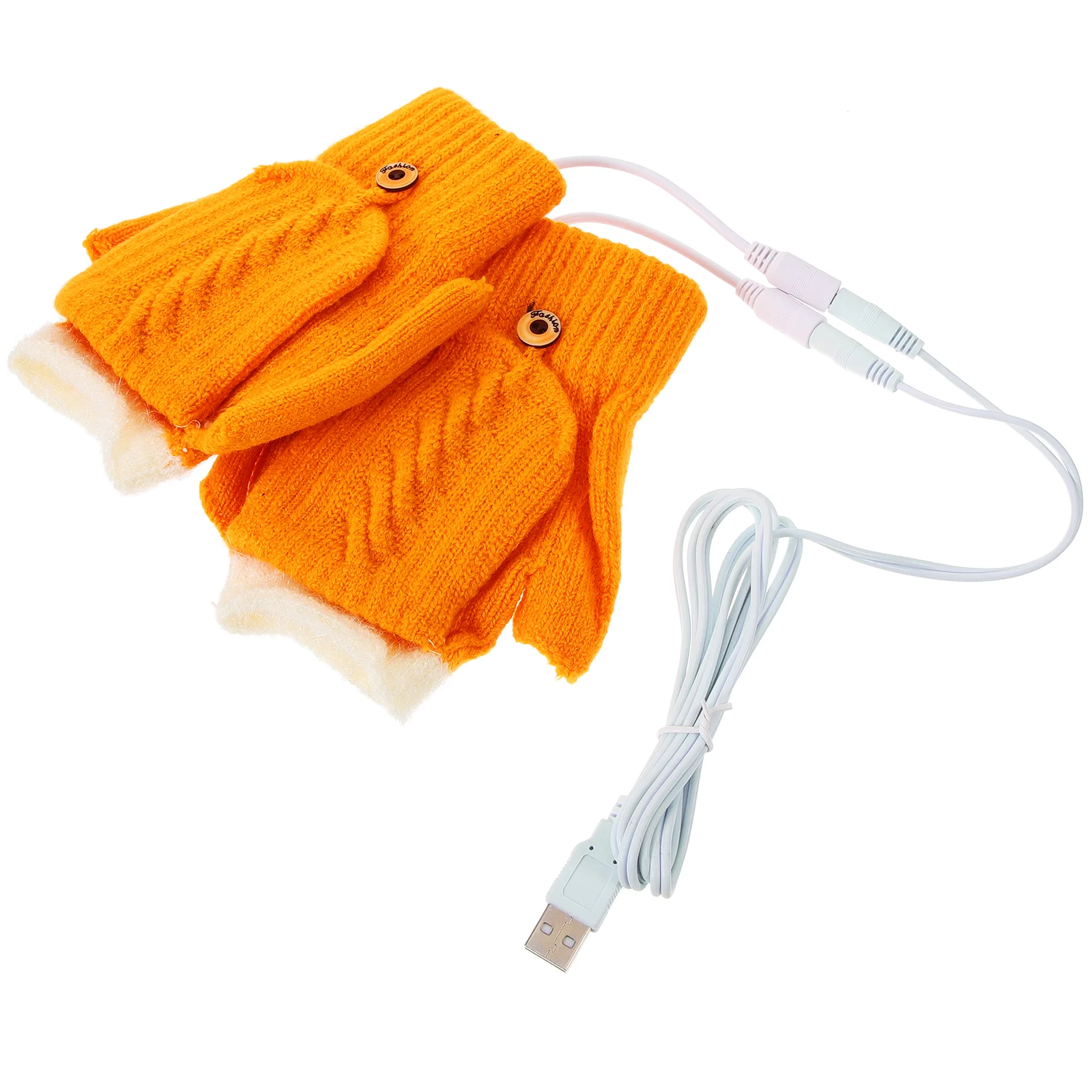 

1 Pair of USB Heated Gloves Heated Gloves Women Men Heating Gloves Thermal Gloves