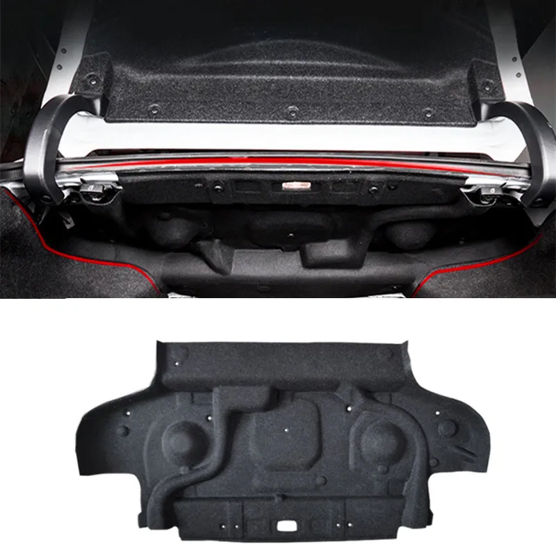 

2016 2017 2018 2019 2020 2021 для Honda Civic Стайлинг автомобиля 4 droor седан багажник звукоизоляционный хлопковый коврик стикер Защита 1 шт./комплект