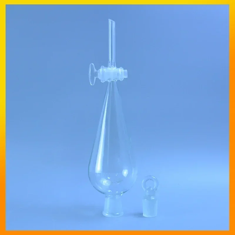 Делительная воронка грушевидной формы 1000 мл стеклянная грушевидная делительная