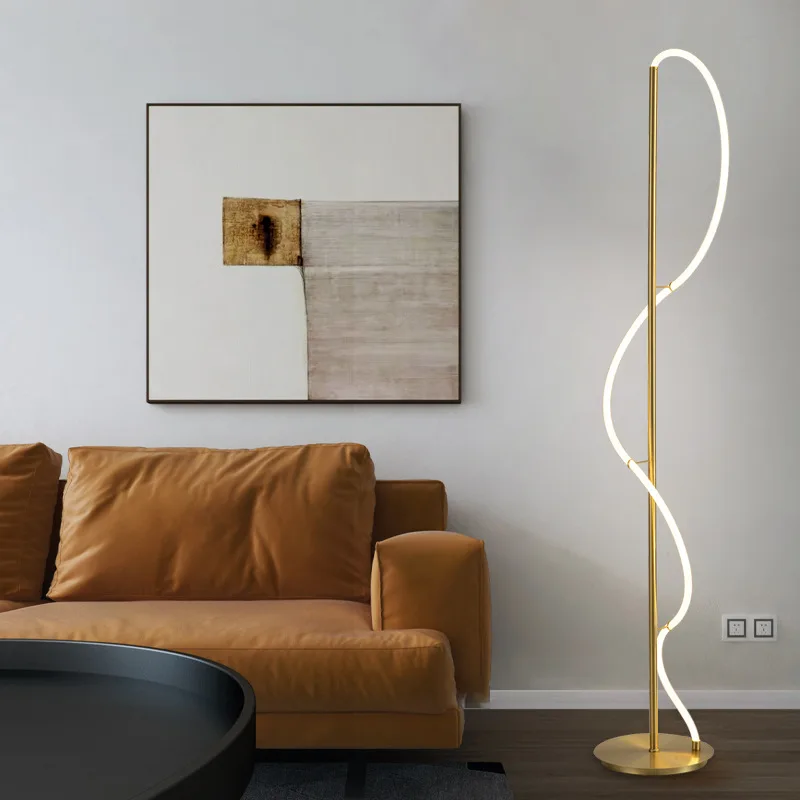 

Golden Hose Bedroom Bedside Office Modern Floor Standard Lamps For Living Room