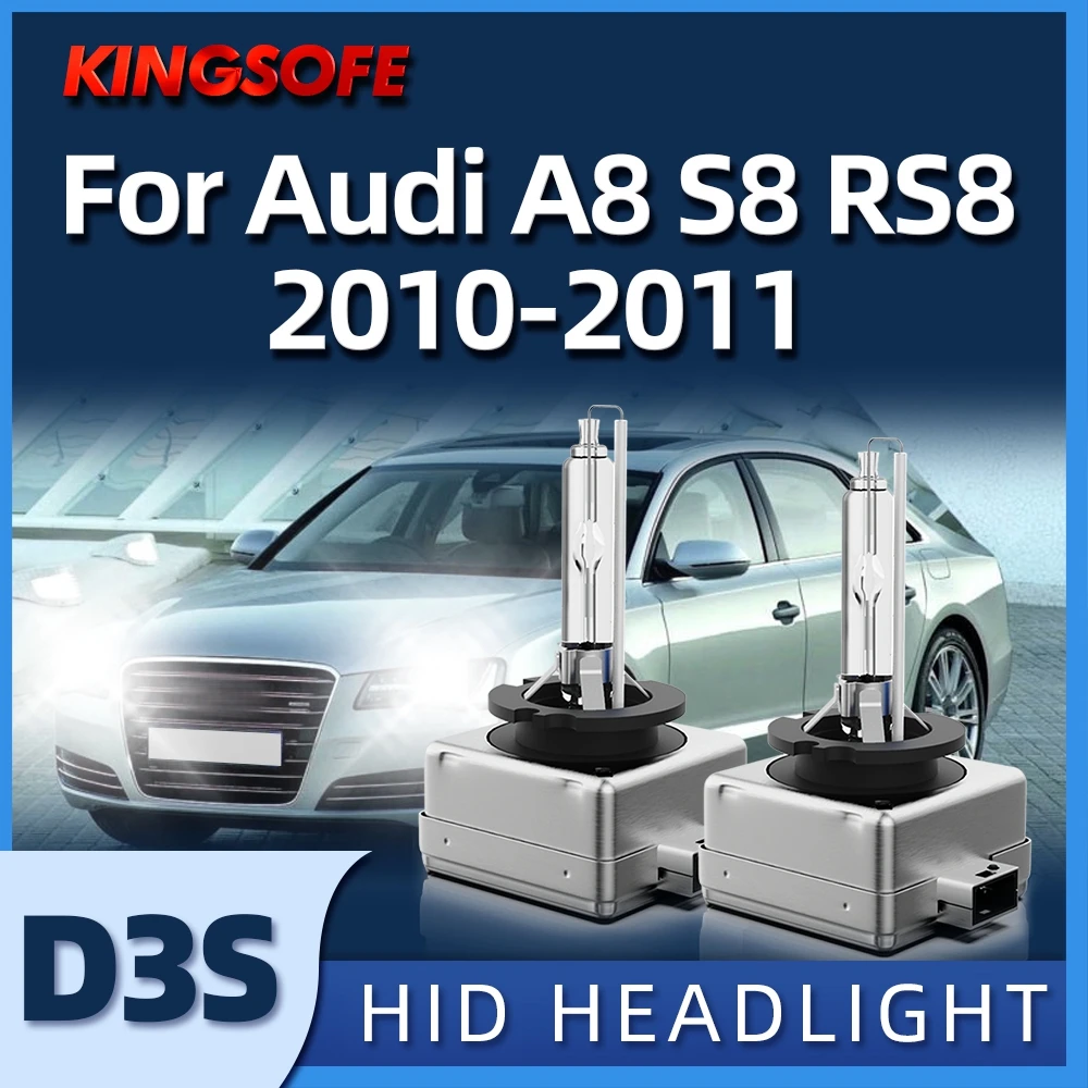 

KINGSOFE D3S 35W HID Xenon Standard Headlight Bulb Waterproof HeadLamp Bulb White Light Auto Lamp For Audi A8 S8 RS8 2010-2011