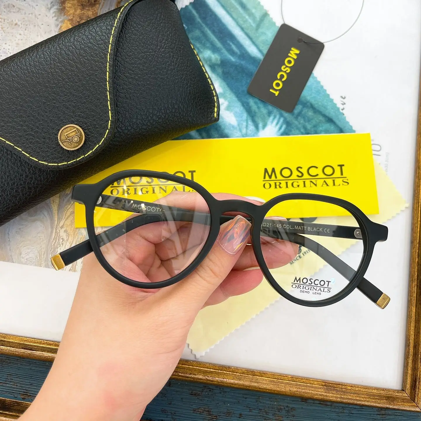 

American Brand MOSCOT LES Style Johnny Depp Retro Business Acetate Frame Men Eyeglasses Trend Fashion Casual Women Sun Glasses