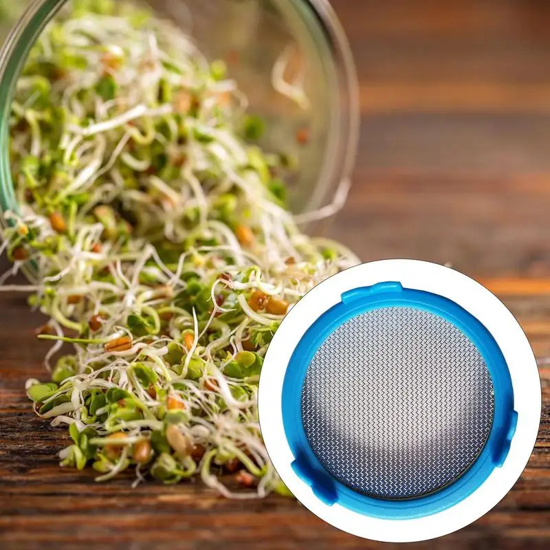 

Mason Jar Strainer Lid Mason Jar Sprout Lids Stainless Steel Sprouting Lids For Wide Mouth Mason Jars Growing For Bean Sprouts