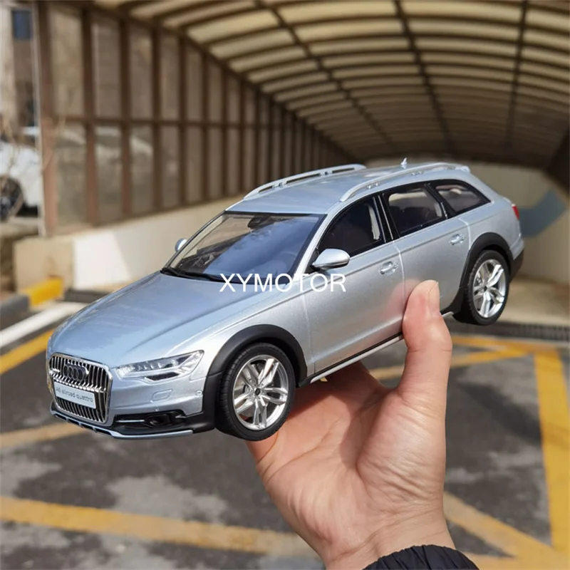 

GT Spirit 1/18 для Audi A6 C7 allroad Wagon полимерная модель автомобиля, серебряные детские игрушки для мальчиков и девочек, подарки, коллекционные украшен...