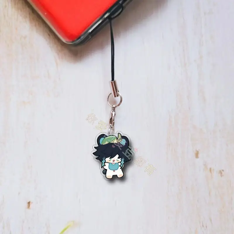 5 шт. Genshin Impact Venti мобильный ремешок-цепочка чехол для телефона милые акриловые